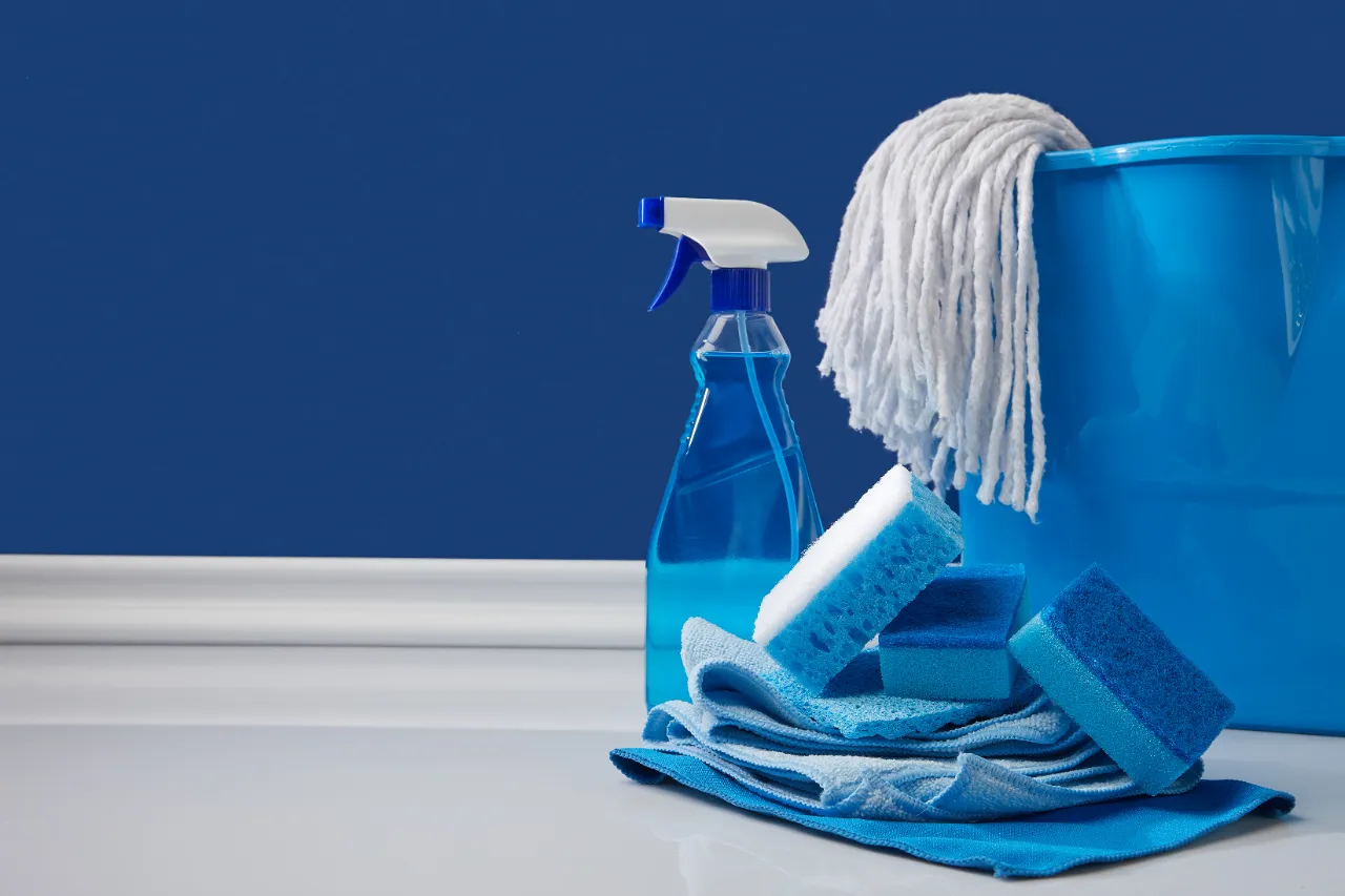 Cleaning supplies used by Faido Cleaning Services in New Jersey