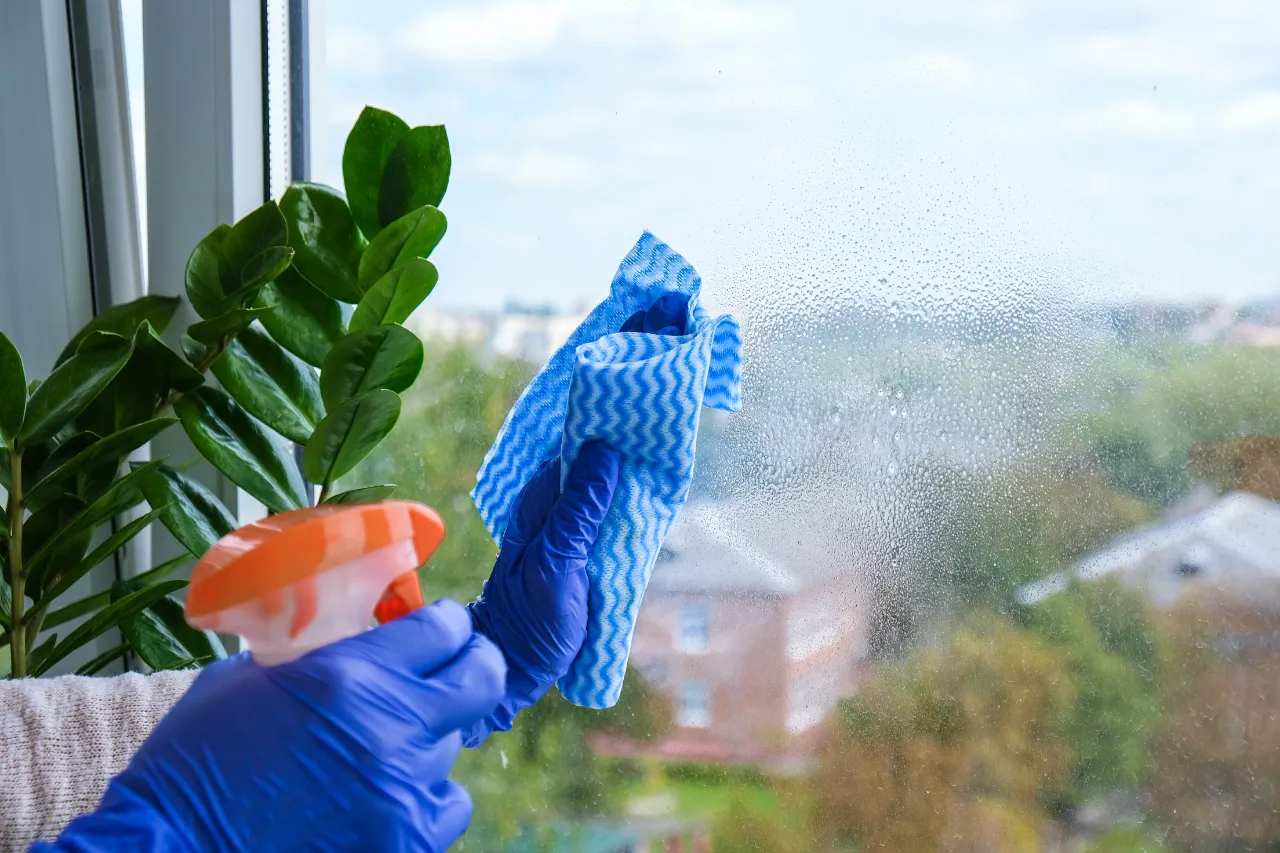 Window cleaning before and after in New Jersey